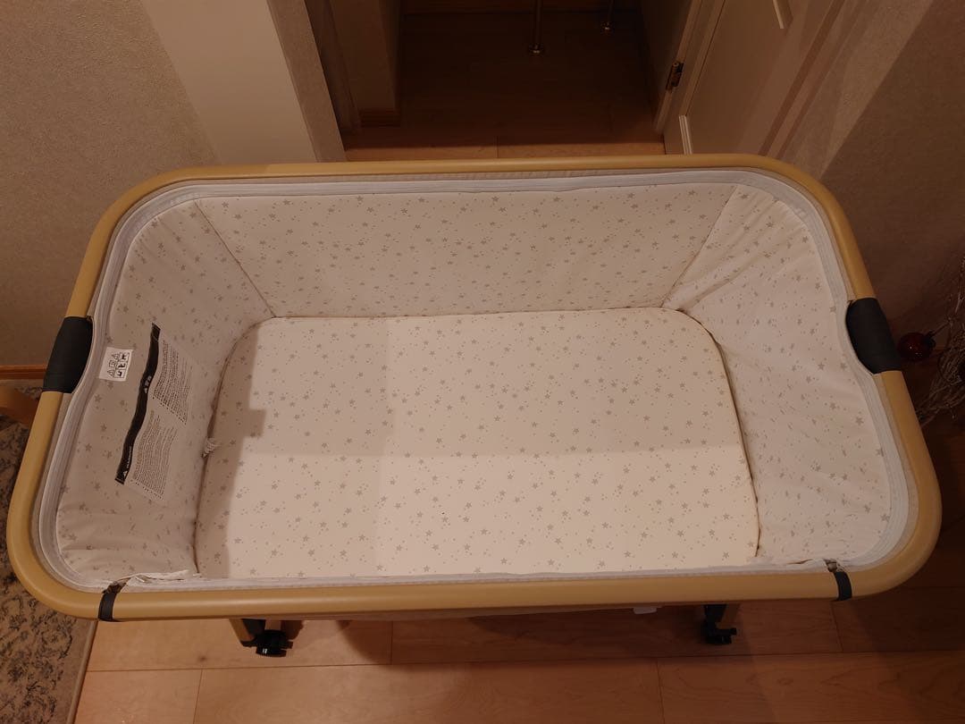 H　HZDMJ ベビーベッド ベージュ(カーキ)