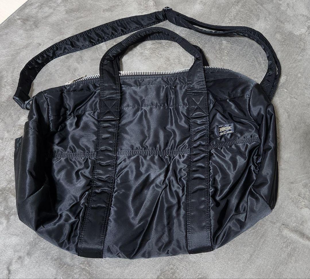 PORTER ボストンバッグ タンカー 2way ドラムバッグ ブラック