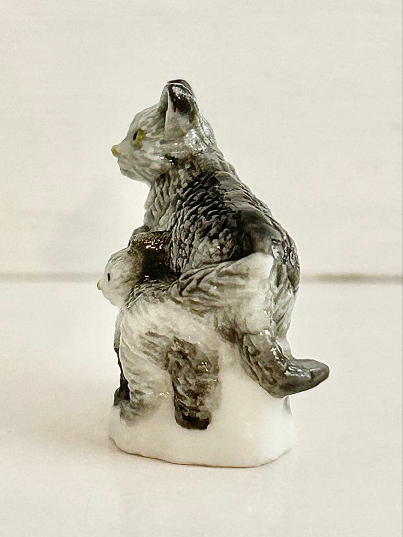 【希少】アトラス　猫のフェーブセット　ネコ　フェーヴ　フランス製陶器