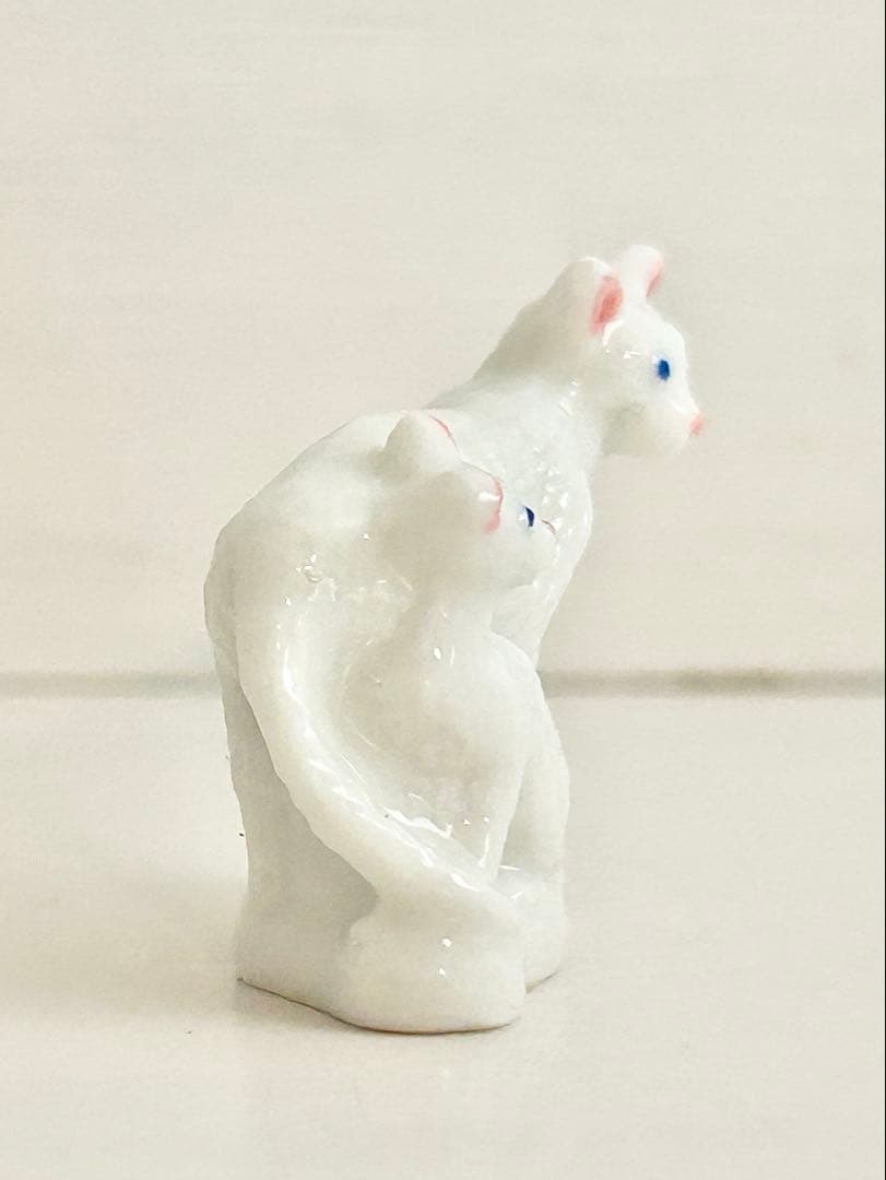 【希少】アトラス　猫のフェーブセット　ネコ　フェーヴ　フランス製陶器