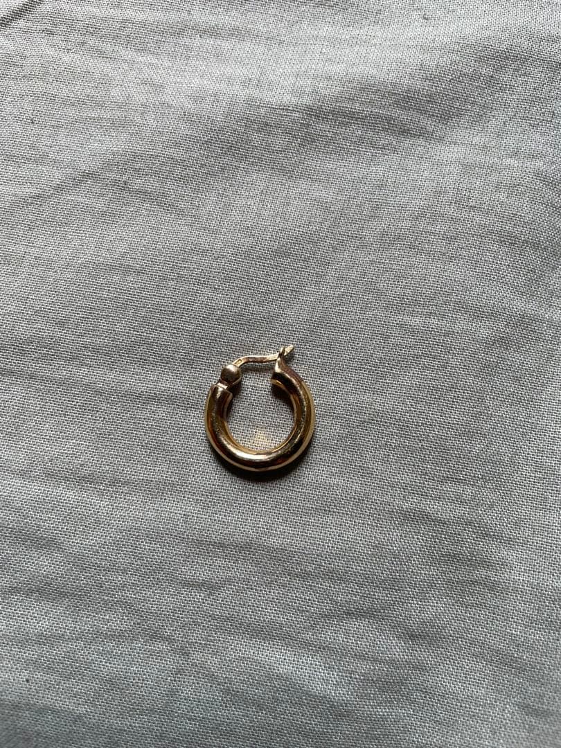 あい　Classic Hoops Thick Small Gold