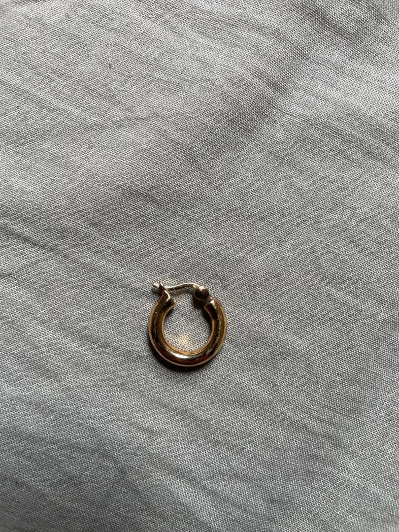 あい　Classic Hoops Thick Small Gold