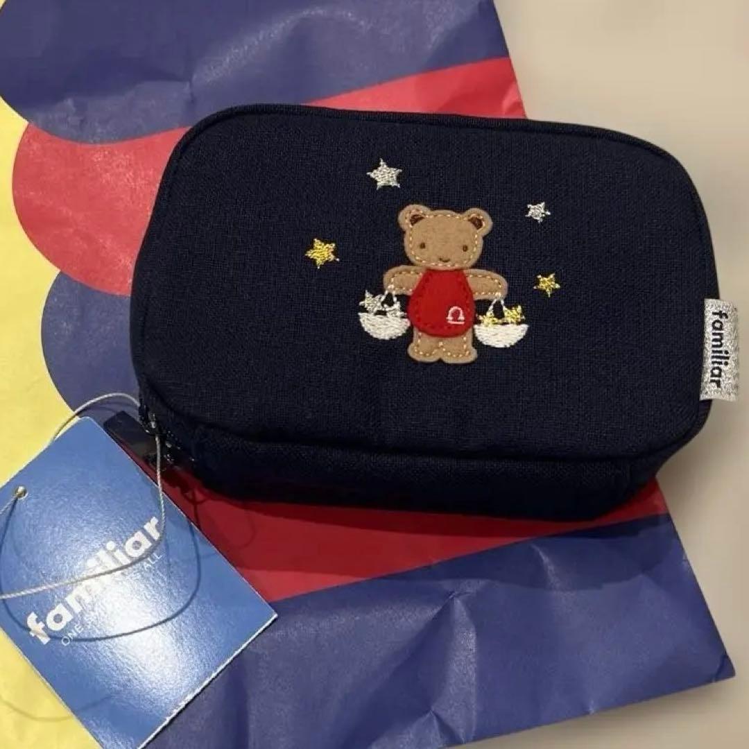 【新品未使用】ファミリア星座　ポーチ　てんびん座　familiarの可愛い紙袋付