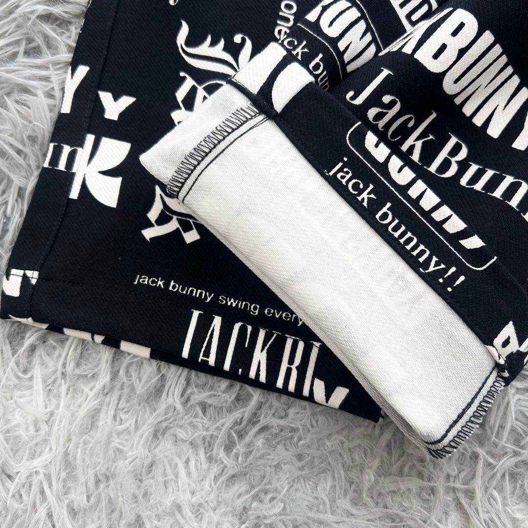 新品　ジャックバニー　パンツ　ストレッチ　ブラック　総柄　春秋冬　サイズ6