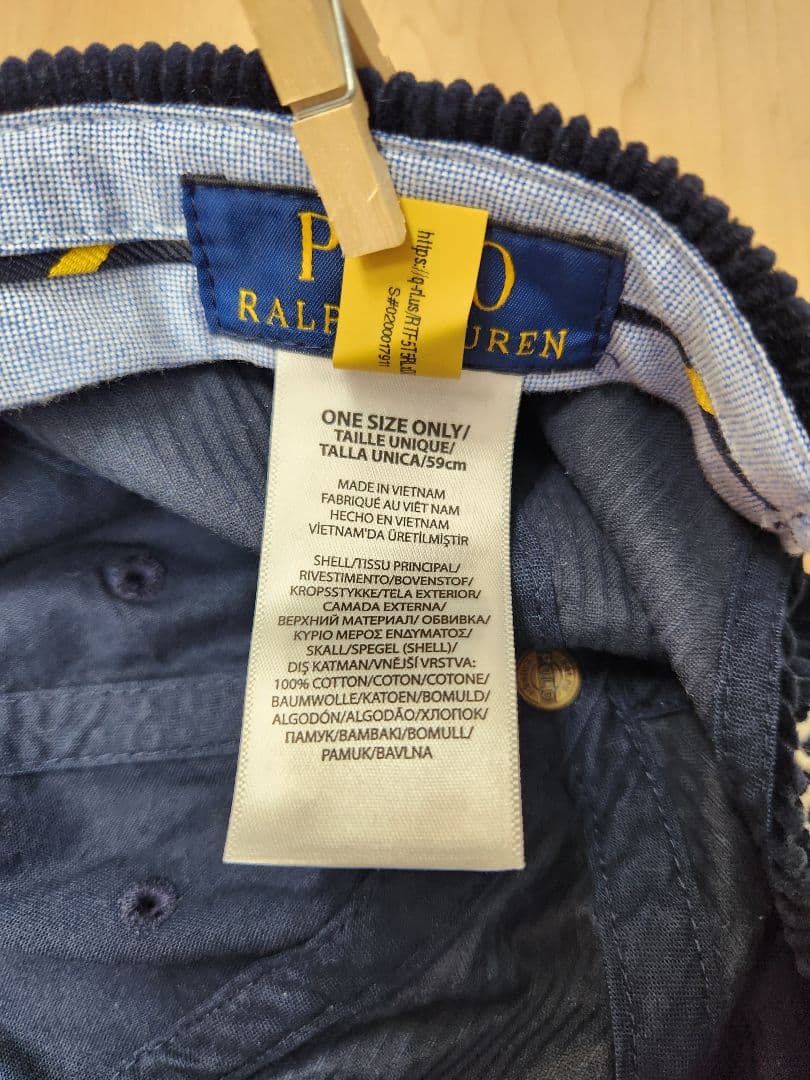 79328　POLO RALPH LAUREN　コーデュロイ　キャップ