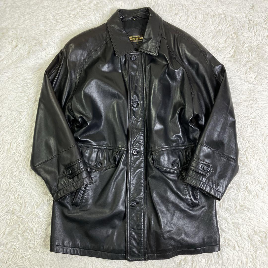 WIND ARMORウインドアーマー　レザージャケット　ラムレザー　羊革　3L