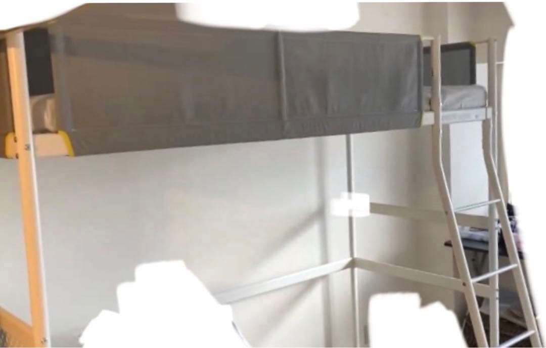【送料込み】ロフトベッド・デスク付き　IKEA VITVAL