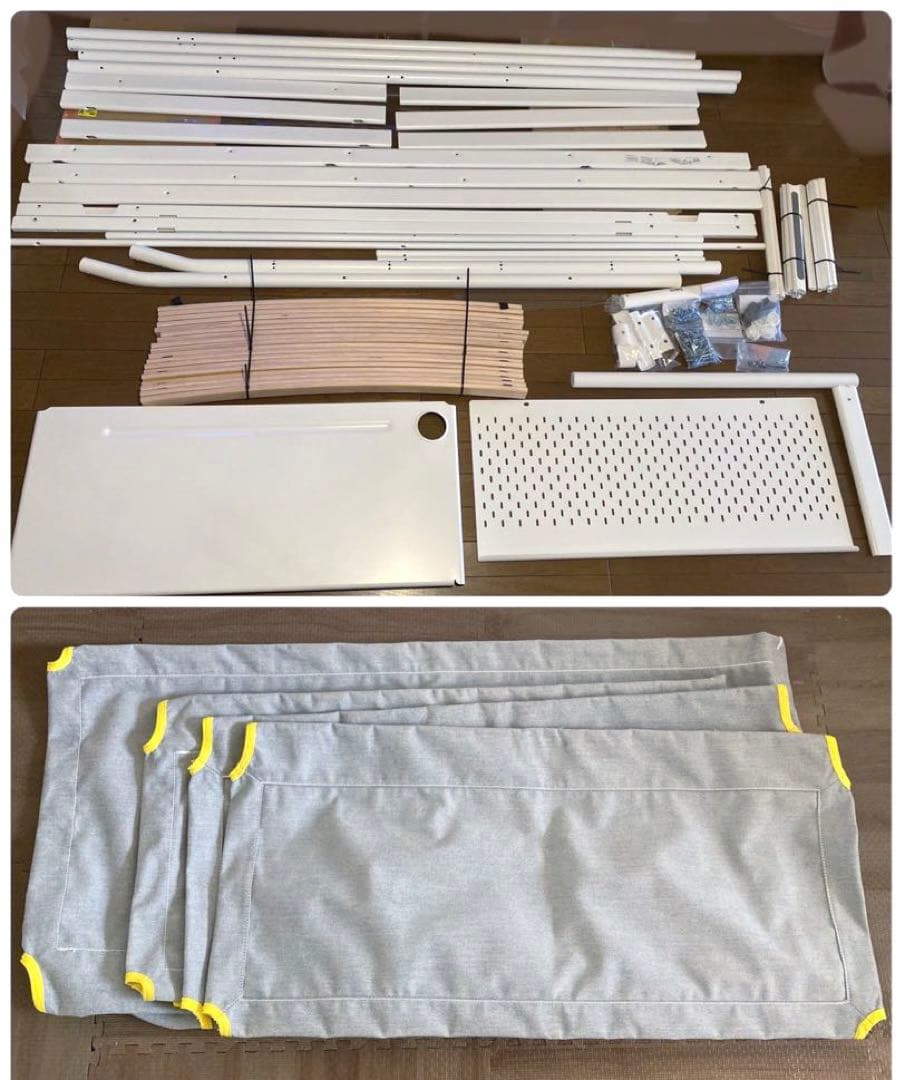 【送料込み】ロフトベッド・デスク付き　IKEA VITVAL