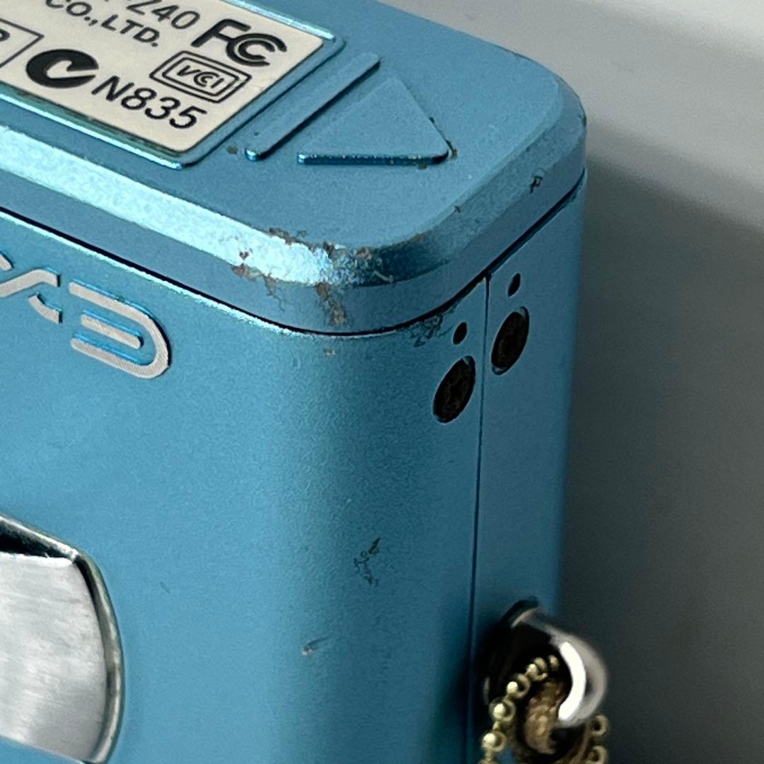 おまけ付き カシオ動作品CASIO EXILIM EX-Z40 ブルー水色