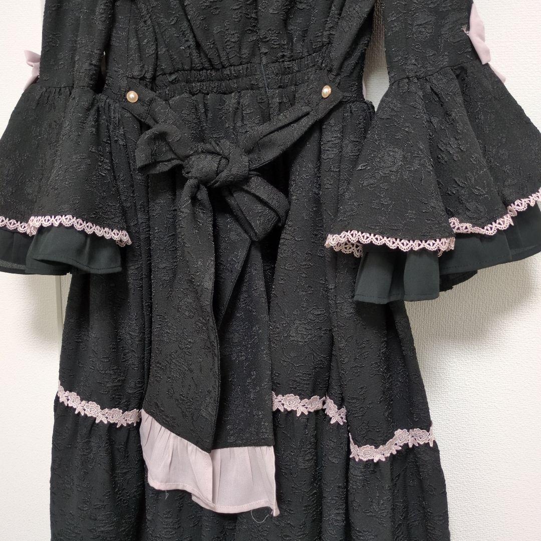 新品　レア　axes femme kawaii　メアリー姫袖ドレス　黒　ロリータ