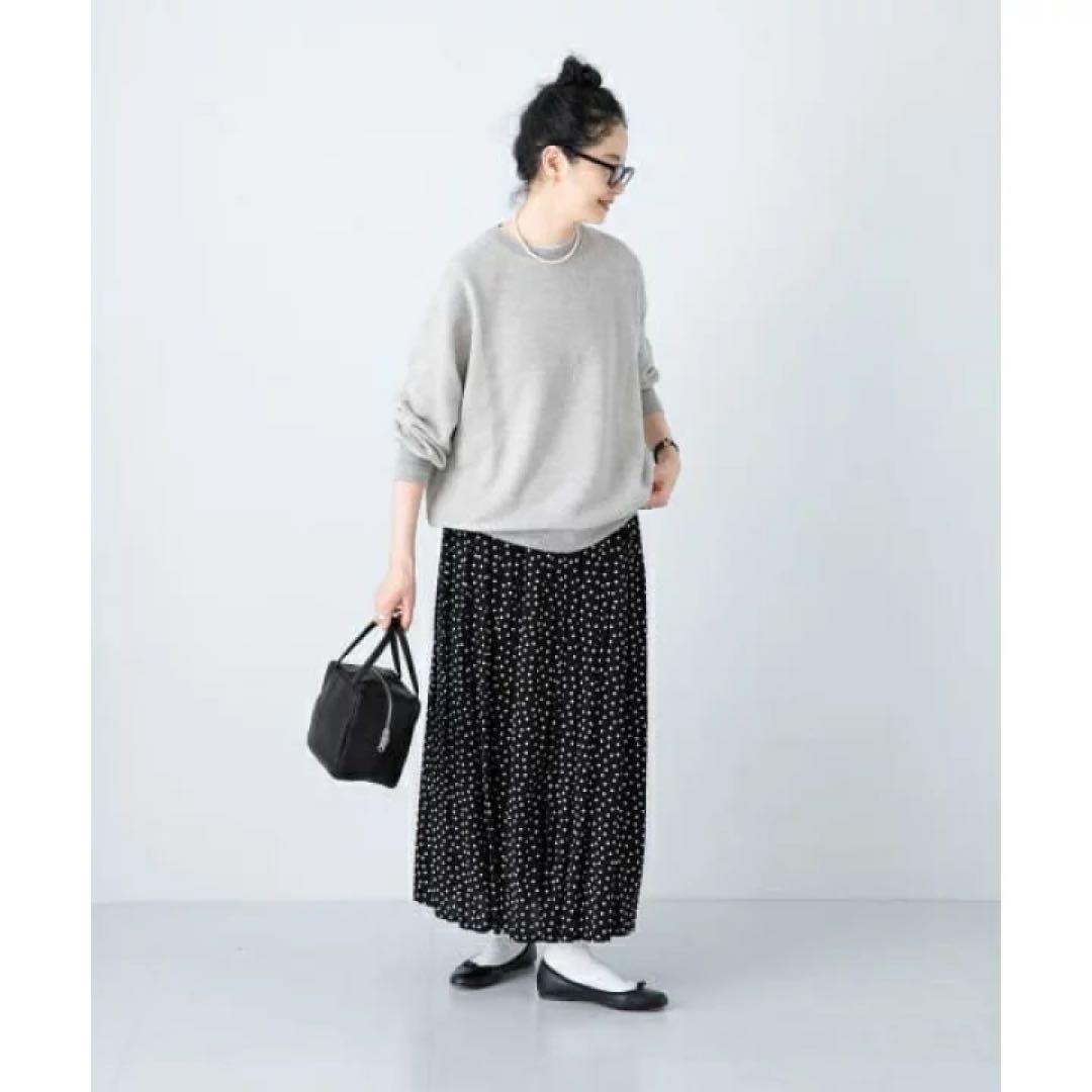 かぐれ（kagure）美品！ドットギャザースカート ブラック