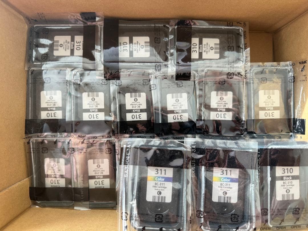 Canon BC310 BC311 インクカートリッジ 使用済