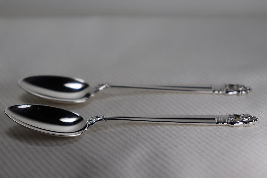 STERLING製コーヒースプーン2本組■インターナショナル■ロイヤルデニッシュ