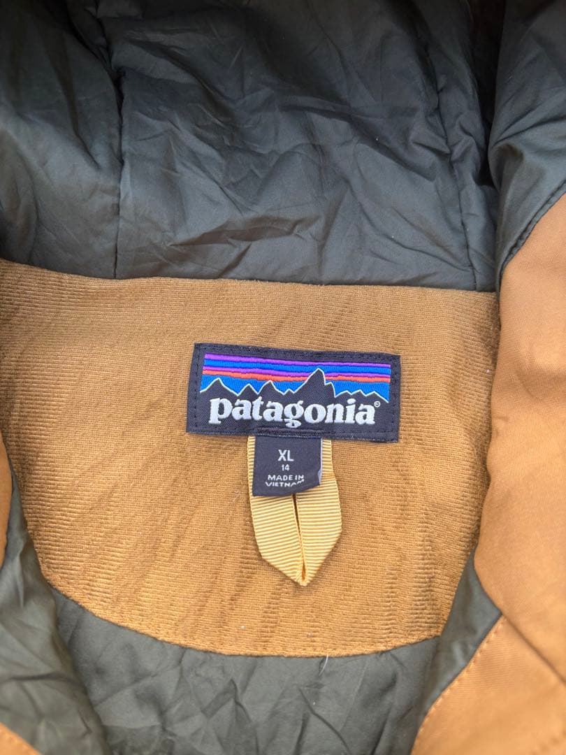 Patagoniaパタゴニア　マウンテンパーカー イエロー/ブラウン サイズXL