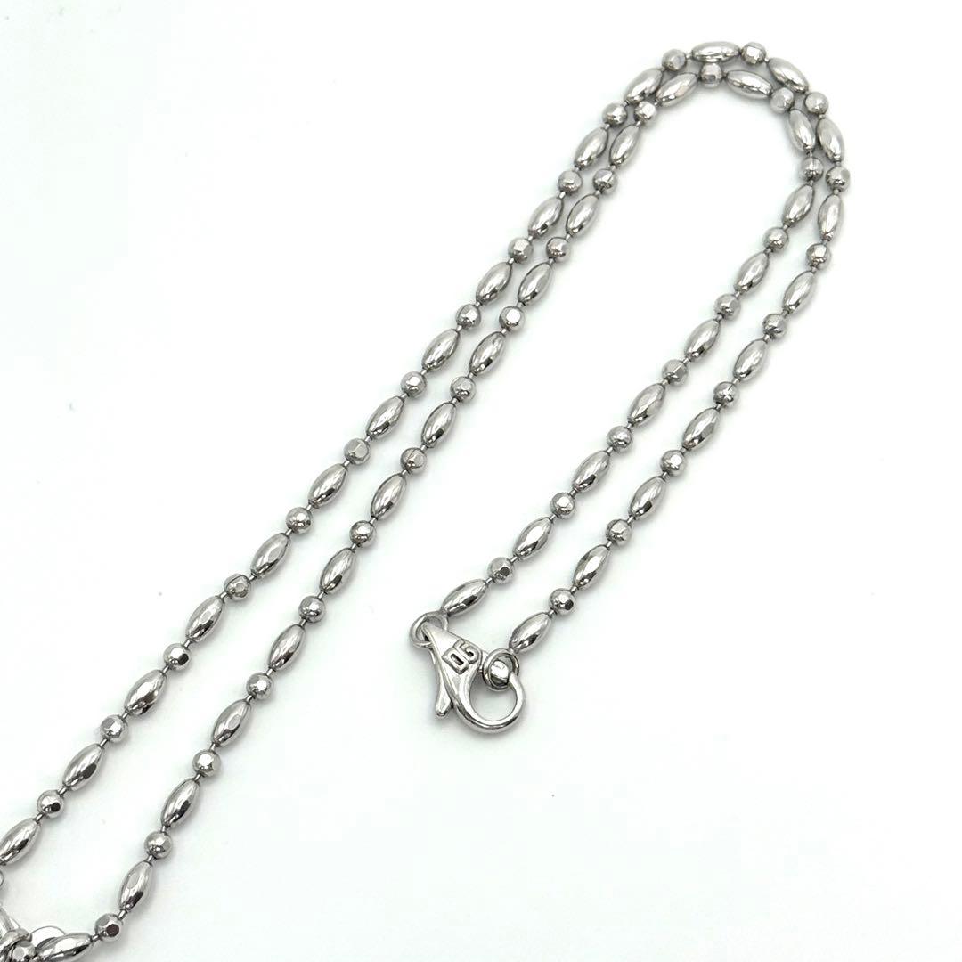 美品✨DOLCE&GABBANA ネックレス ロザリオ クロス シルバー925