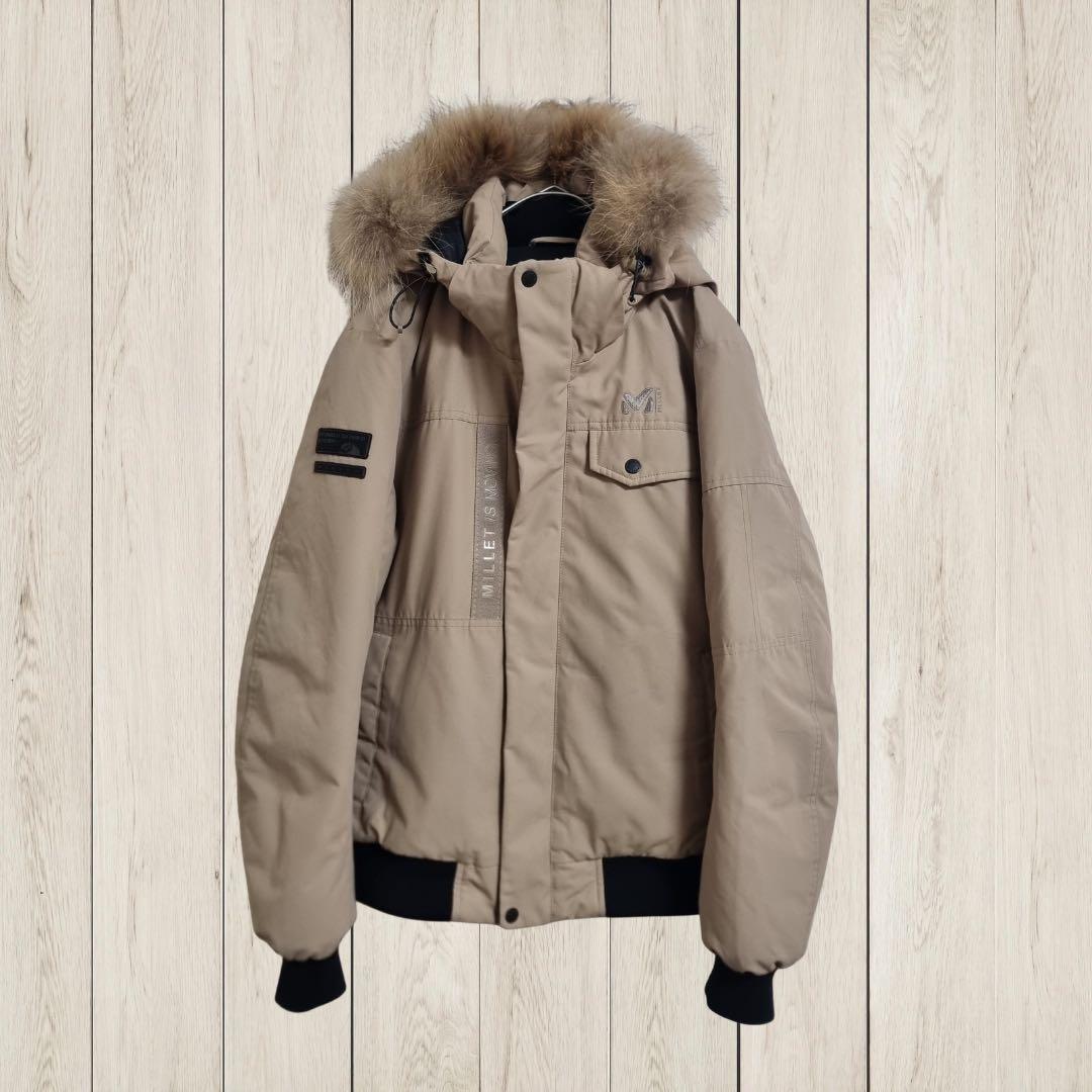 ミレー　レディース　ダウン　ジャケット　アウトドア　ショート丈　L 韓国　古着