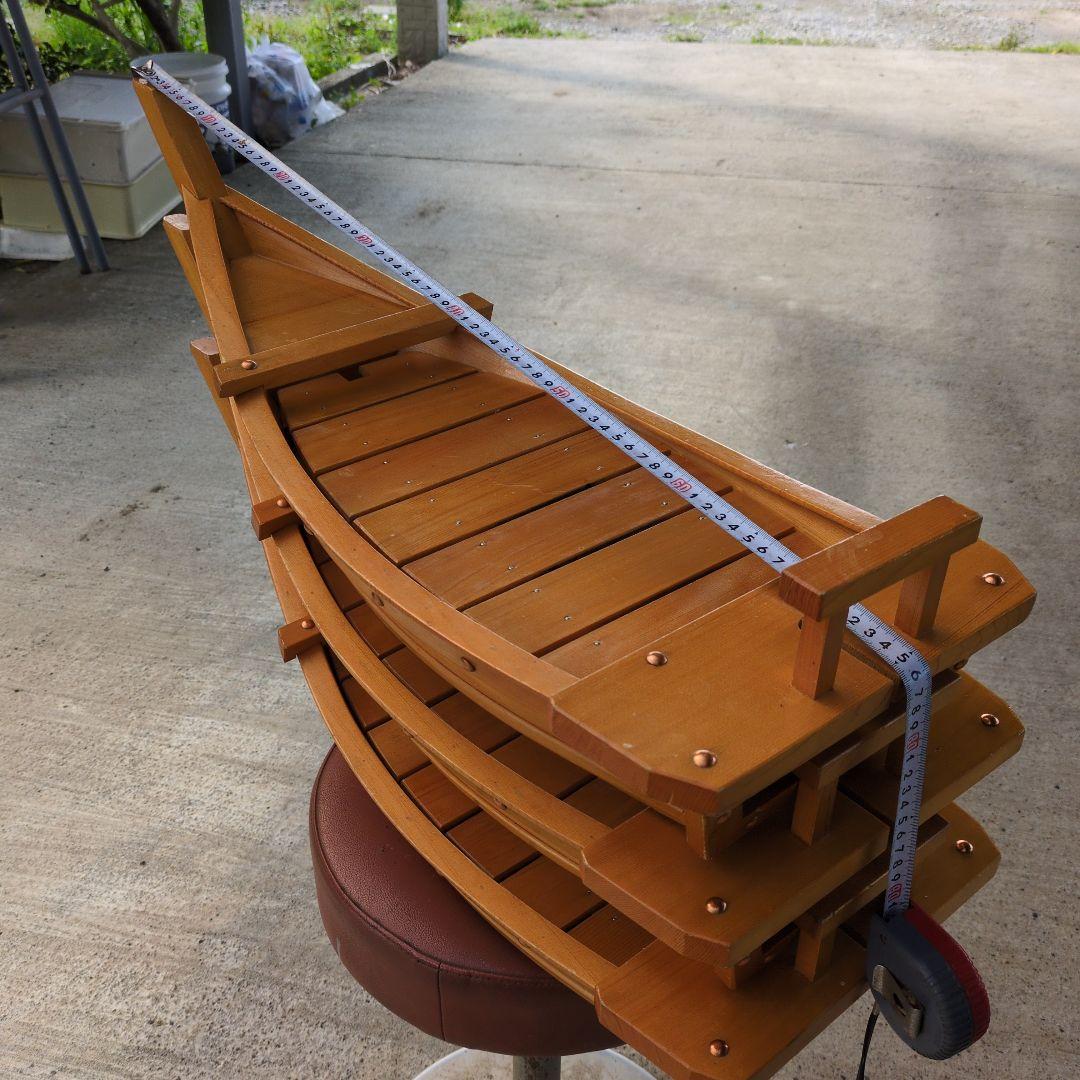 舟盛り用 豪華舟3台セット 長さ約76センチ 最大幅約26センチ