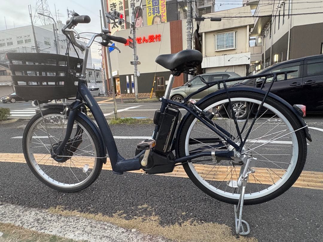 中古24インチブリヂストンベルト式電動アシスト自転車　B400 大阪