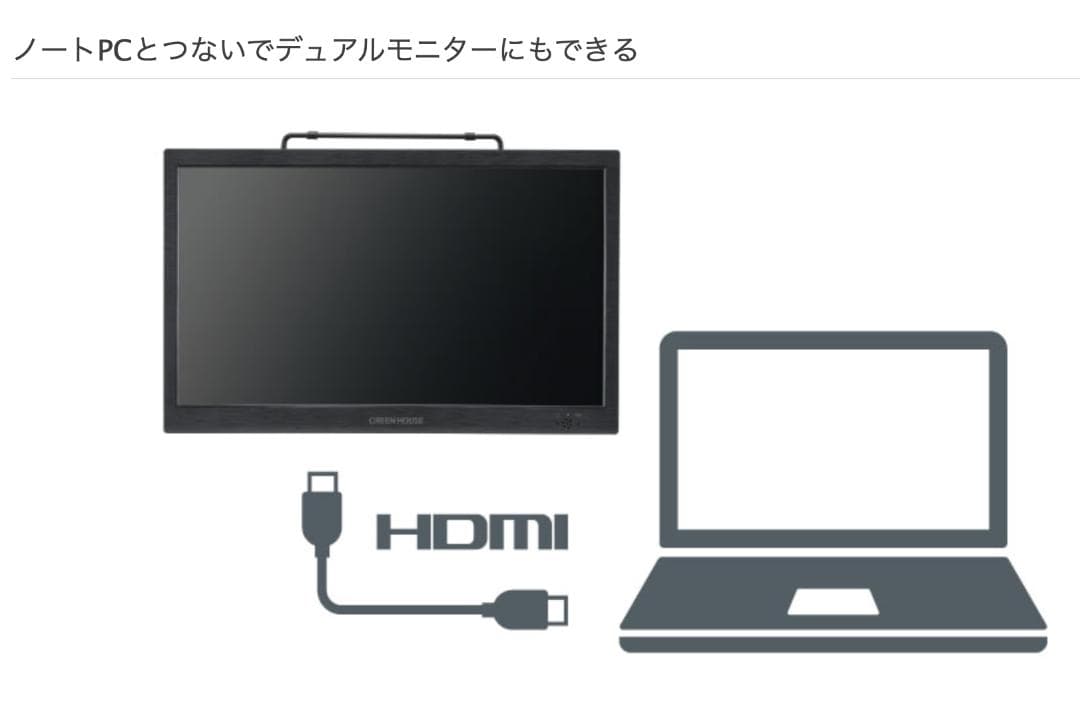 美品14型 バッテリー内蔵 ポータブルテレビ DVD GH-PDTV14A-BK