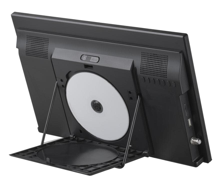 美品14型 バッテリー内蔵 ポータブルテレビ DVD GH-PDTV14A-BK