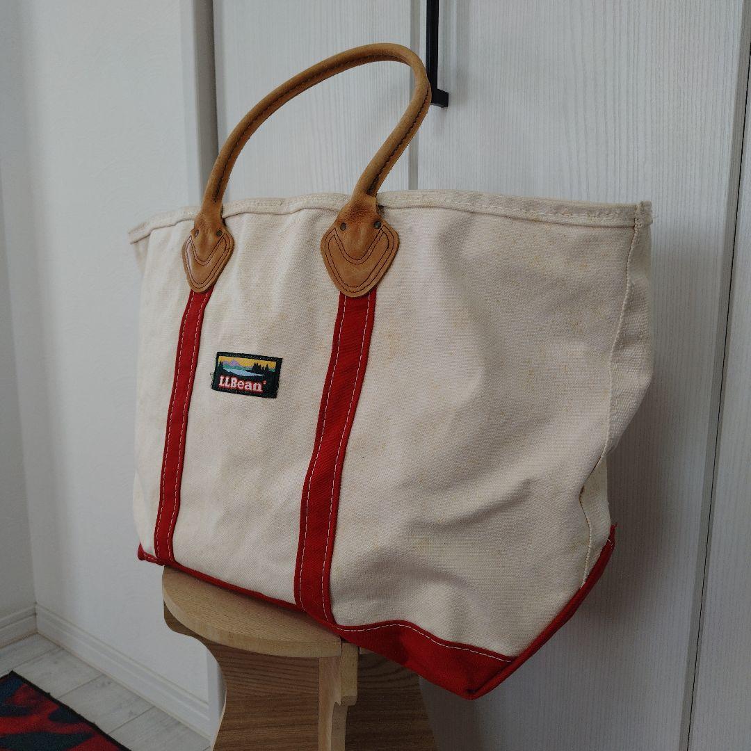 難有り　80s L.L.Bean キャンバス　ジップ付きトートバッグ