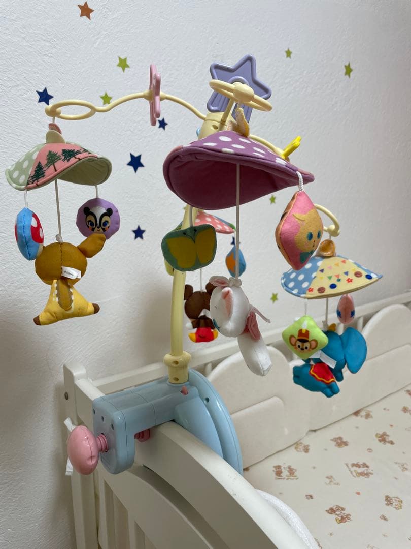 ちいちゃん♪ スリーピー　ホワイト ベビーベッド 雲のベットガードセット