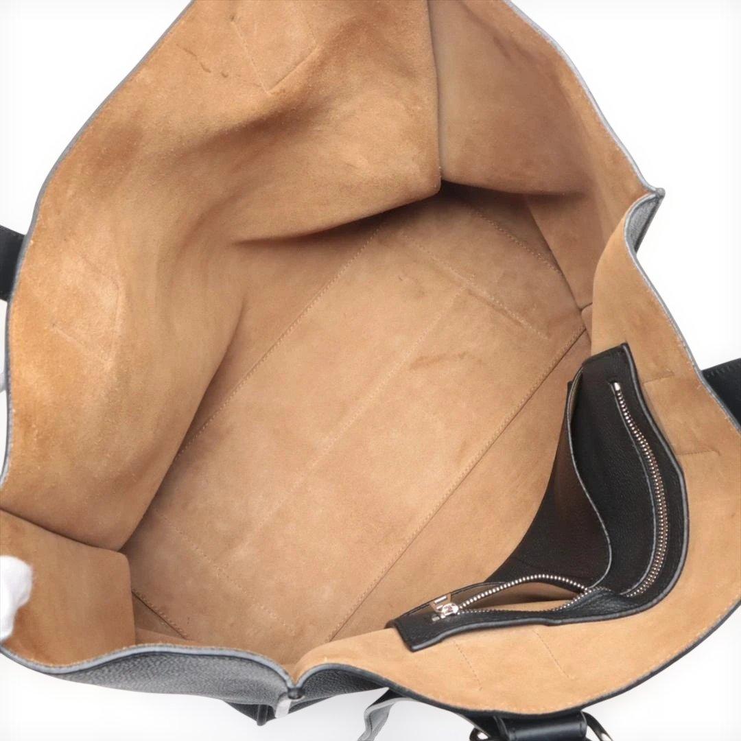 ロエベ アナグラム バックルトート レザー トートバッグ ブラック