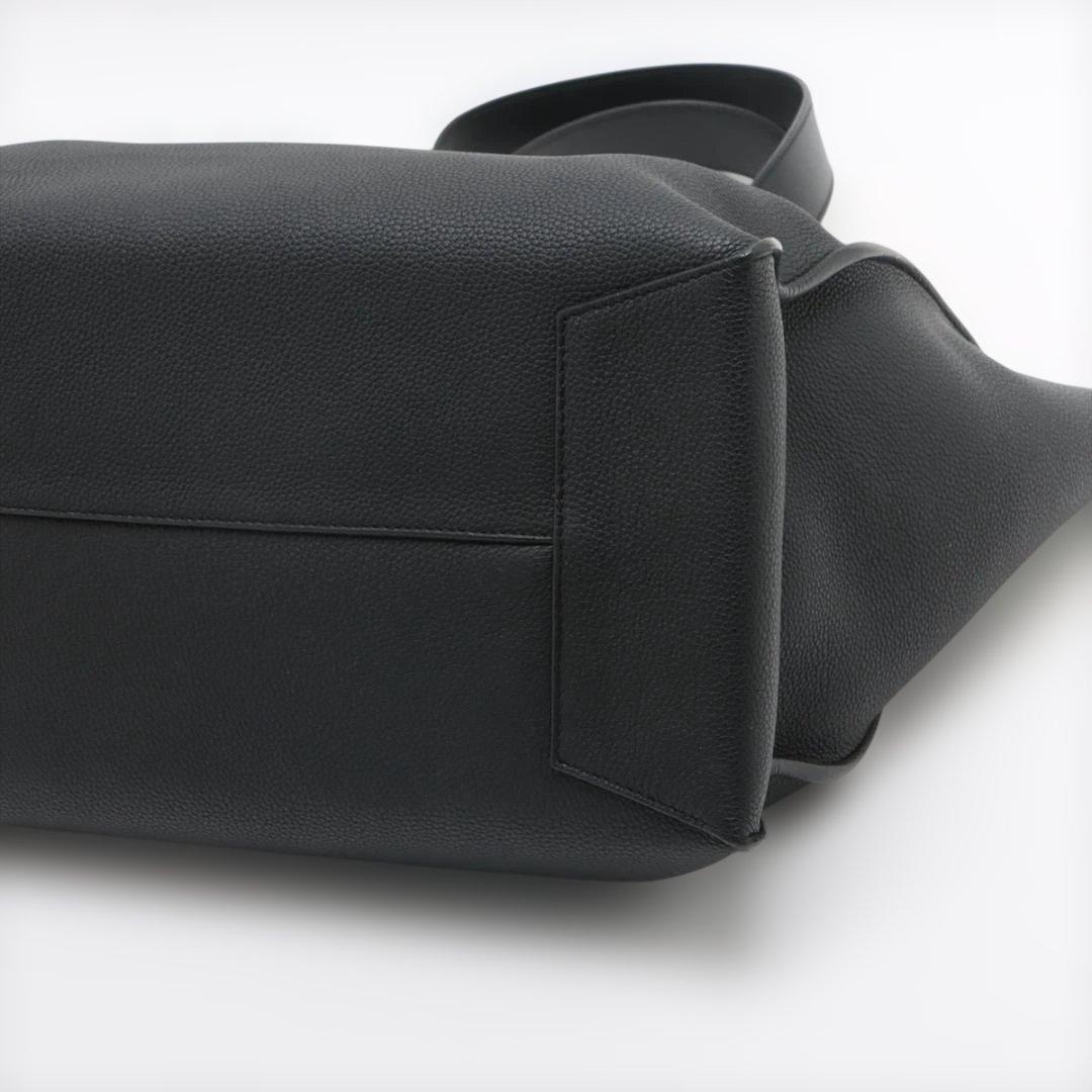 ロエベ アナグラム バックルトート レザー トートバッグ ブラック