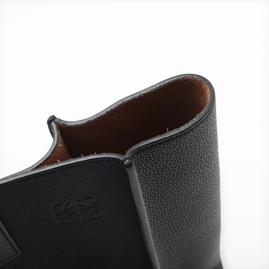 ロエベ アナグラム バックルトート レザー トートバッグ ブラック