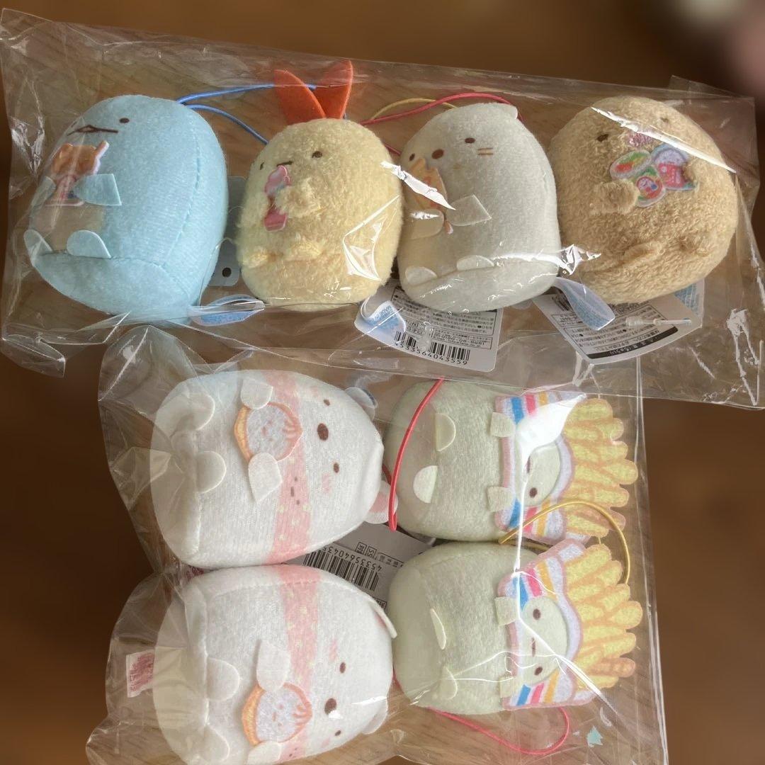 すみっコぐらし　たぴおかコンビニちびマスコット　ばんざいゴム紐マスコット