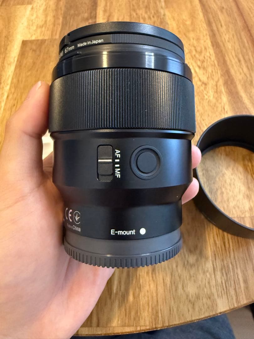 SONY SEL85F18 Eマウントレンズ　フィルター付き