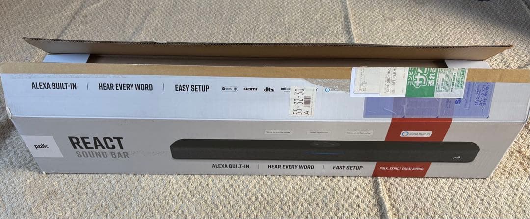 polkaudio REACT サウンドバー アレクサ搭載 スピーカー