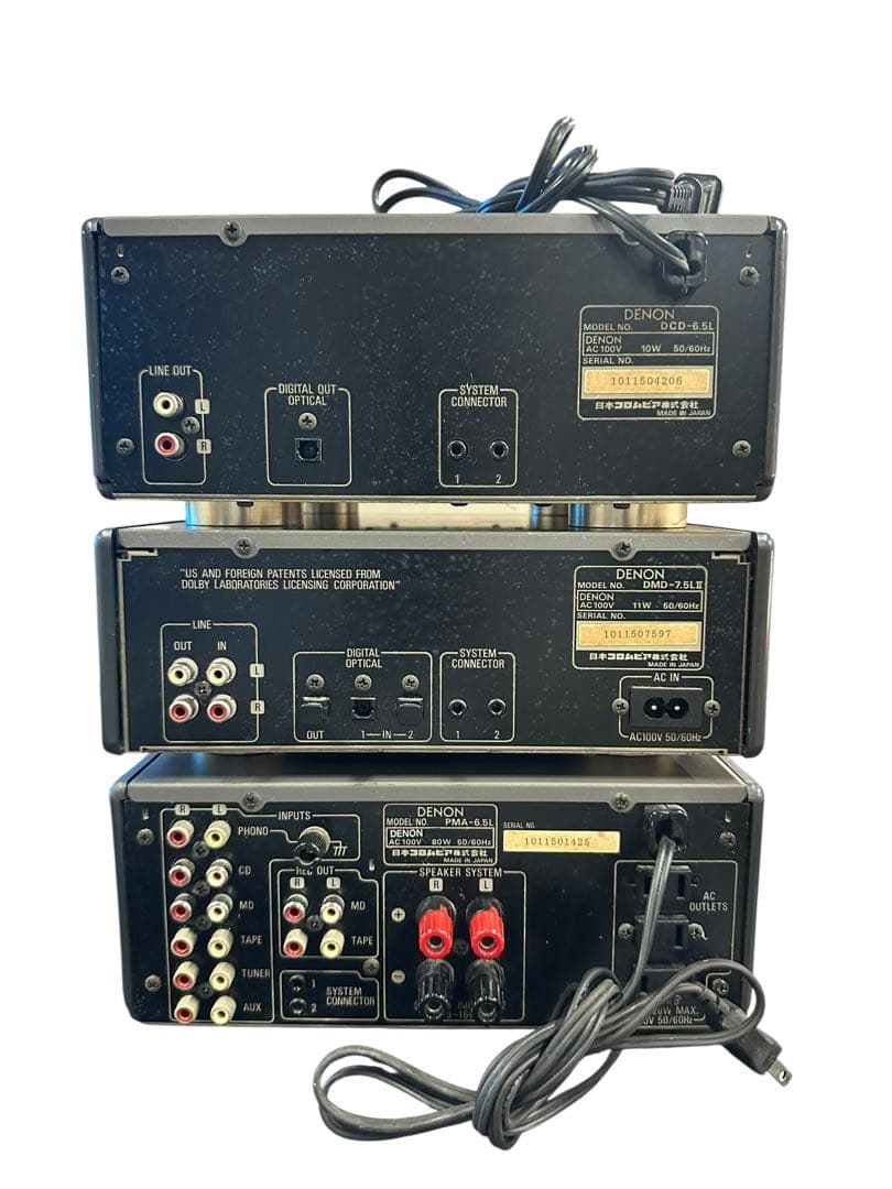 DENON システムコンポ リモコン スピーカー付