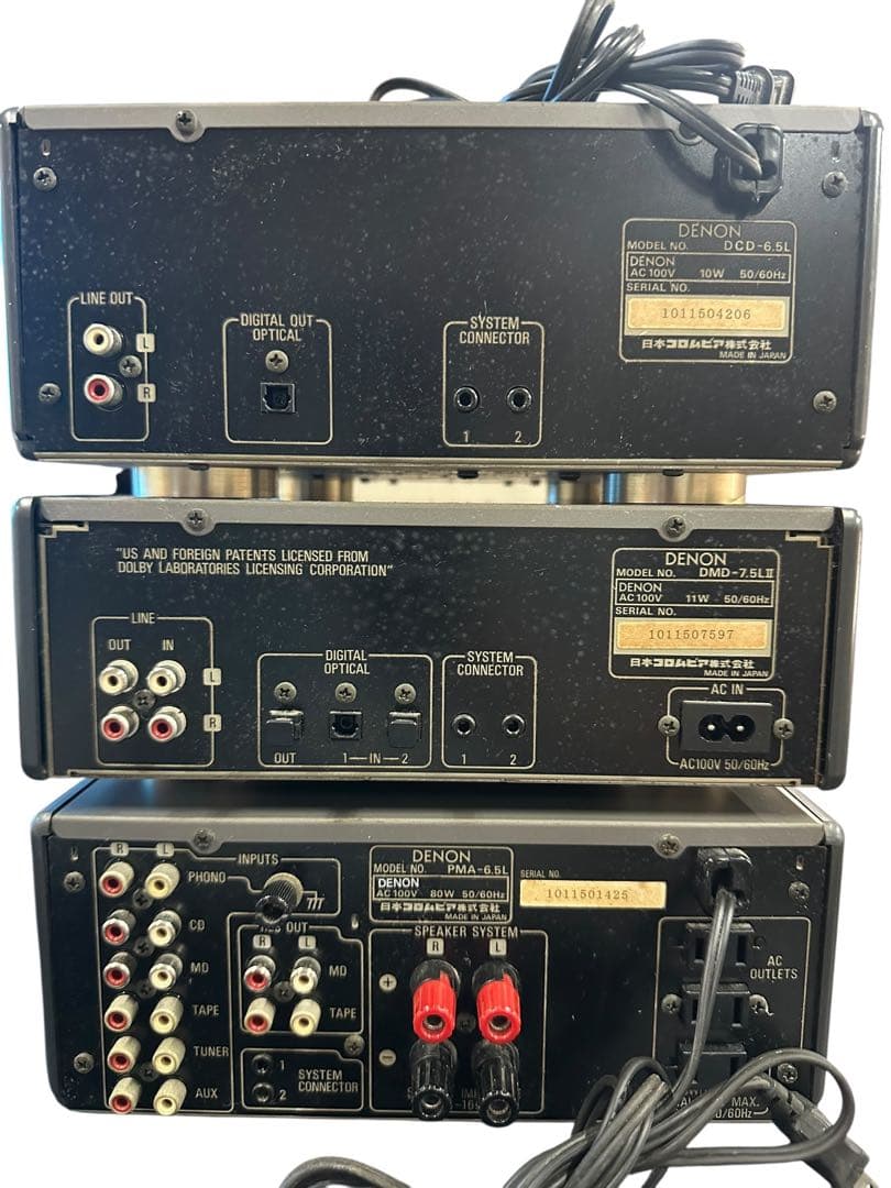 DENON システムコンポ リモコン スピーカー付