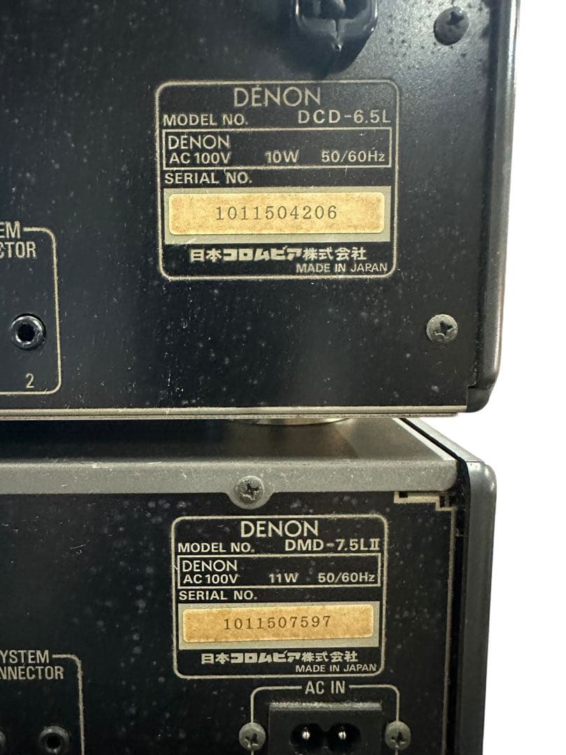 DENON システムコンポ リモコン スピーカー付