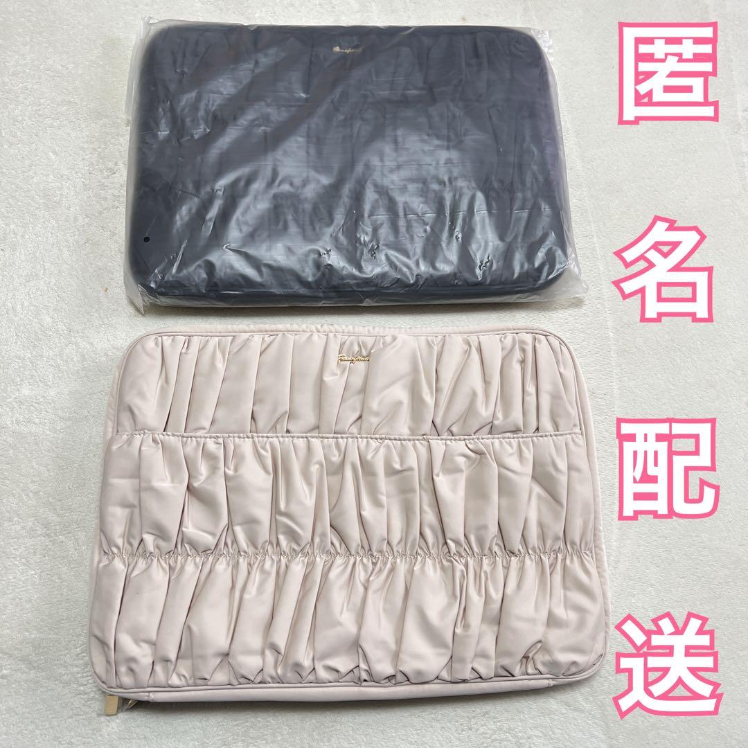 Francfranc ギャザー PCケース 15～16インチ ライトピンク