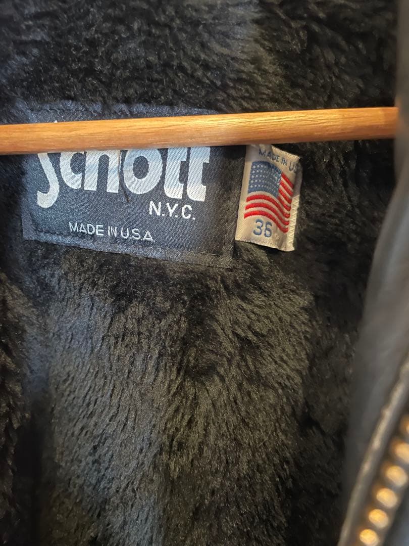 Schott AT101 シングルライダースジャケット 36