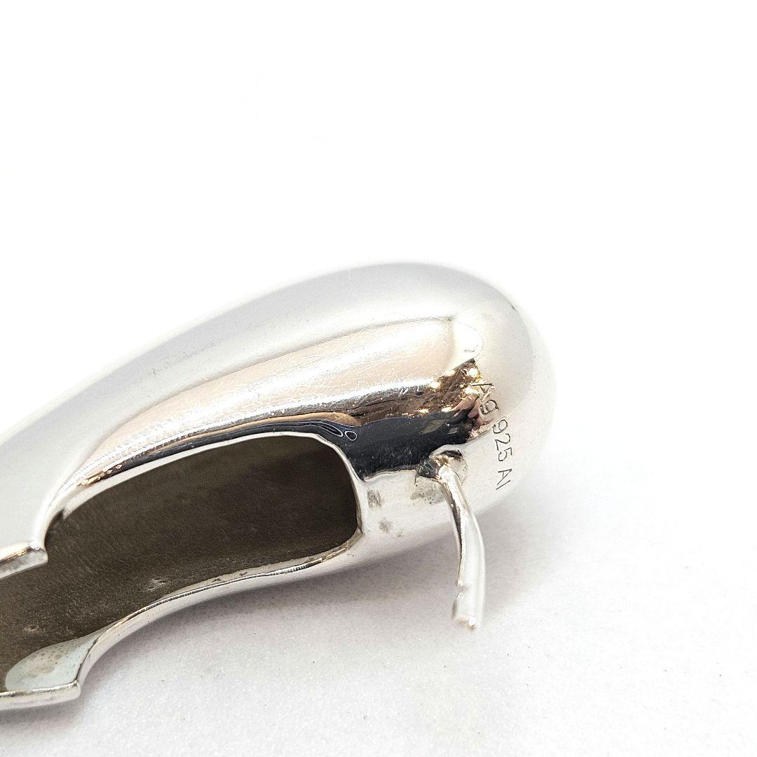 ANNIKA INEZ アニカイネズ ハートフープ ピアス ラージシルバー 片耳