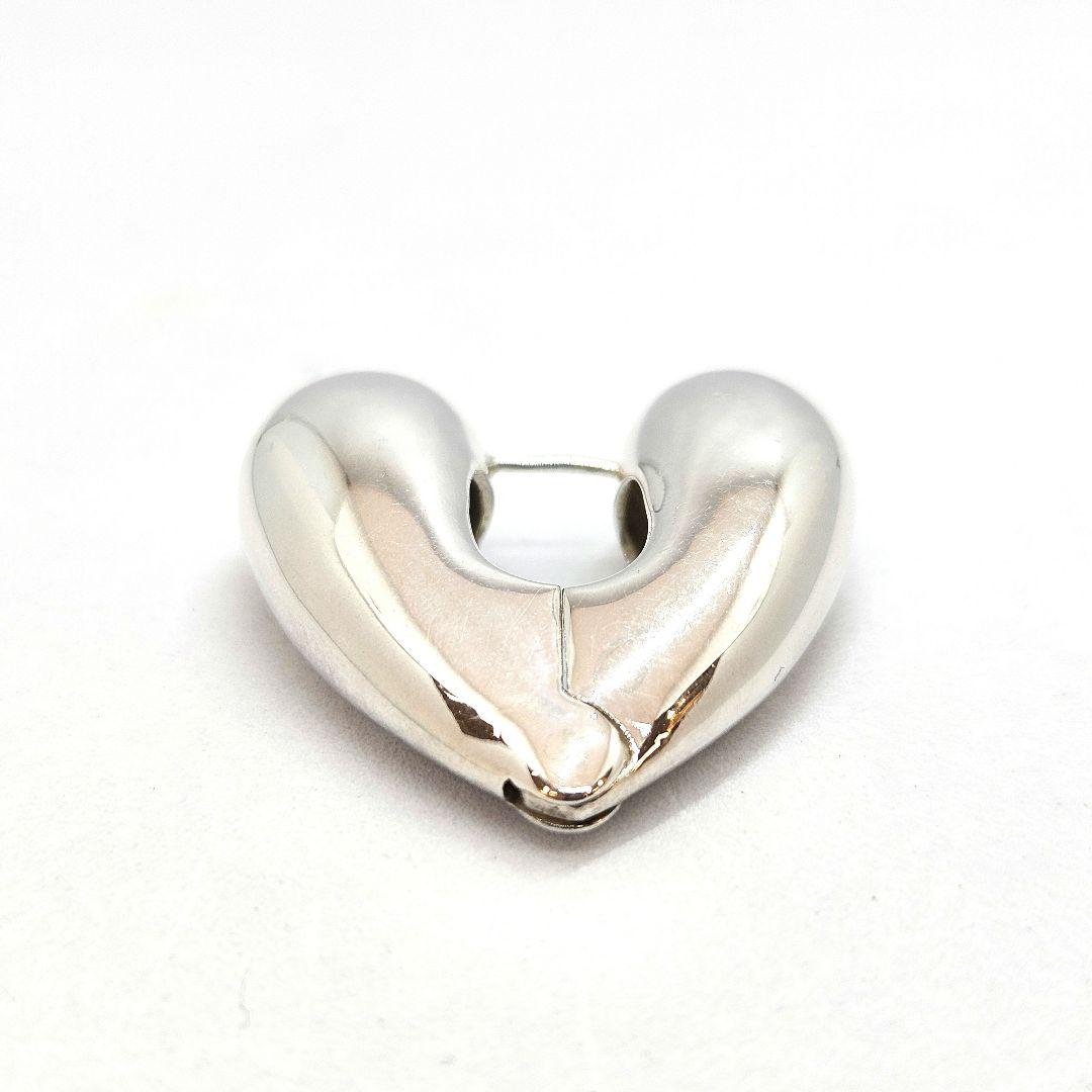 ANNIKA INEZ アニカイネズ ハートフープ ピアス ラージシルバー 片耳