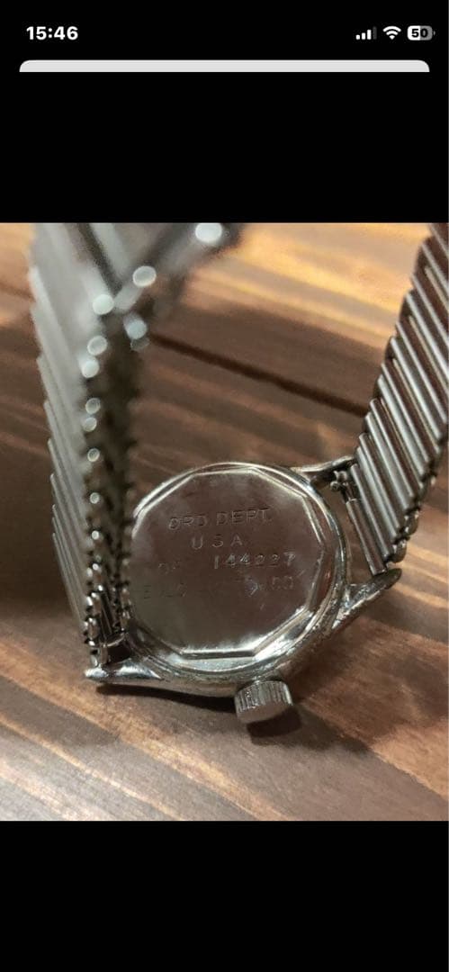 BLOVA USAAF 1940s〜50s 黒文字盤