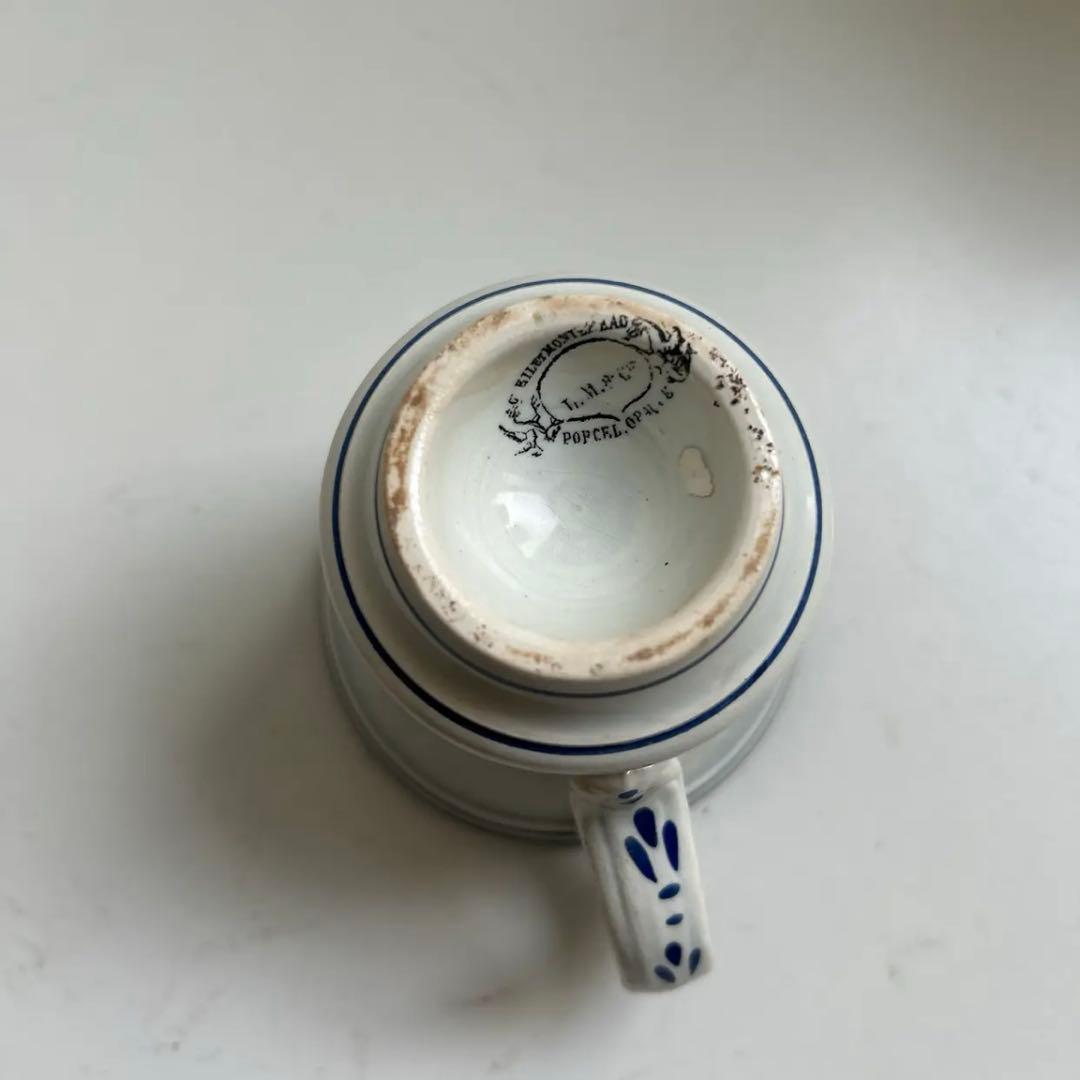 クレイユモントロー　19世紀のブリュロ　ブリュロカップ　フランスアンティーク