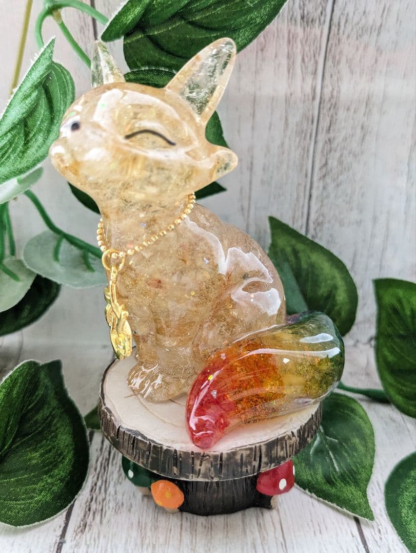 【はる】ラリマーのかめちゃん形オルゴナイト☆他３点