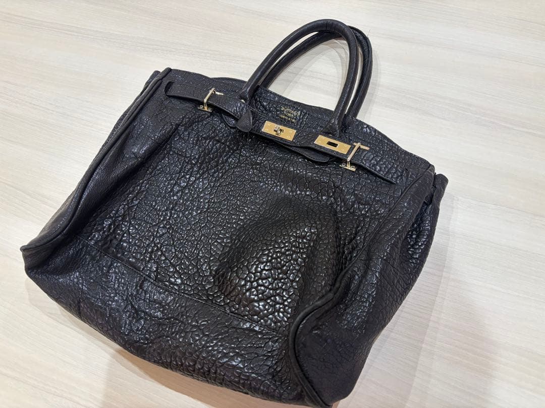 トートバッグ/レザー/BUFFALO BOBS/ブラック