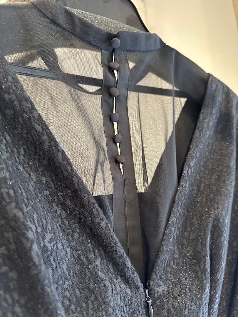 なつき☆新品⭐︎結婚式披露宴niana ジャガードドレスブラックM