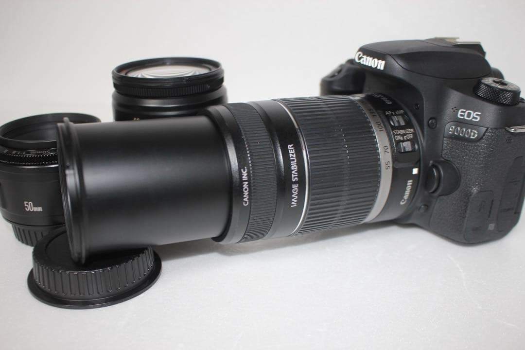 キャノン/Canon EOS 9000D/標準&望遠&単焦点トリプルレンズセット