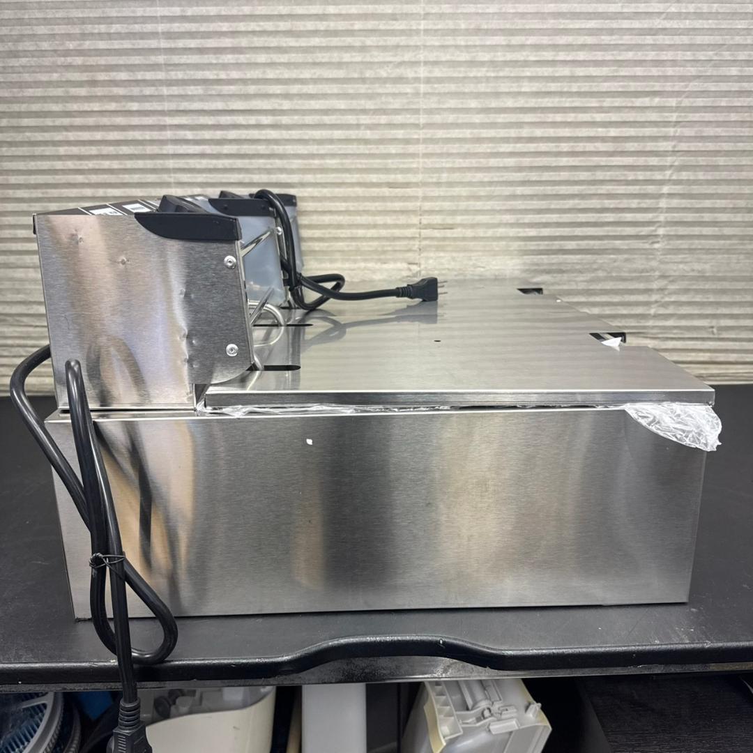 ☆未使用　業務用電気フライヤー　SA020Q　二槽式 12L 大容量　温度調整付