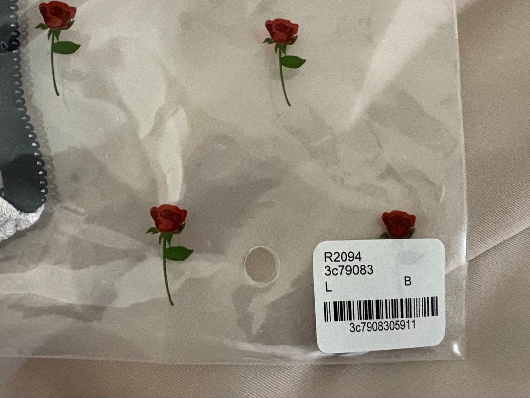 【希少レア大人気】ゴージャスシャインローズチョーカーブラ＆Tバック【B75】青