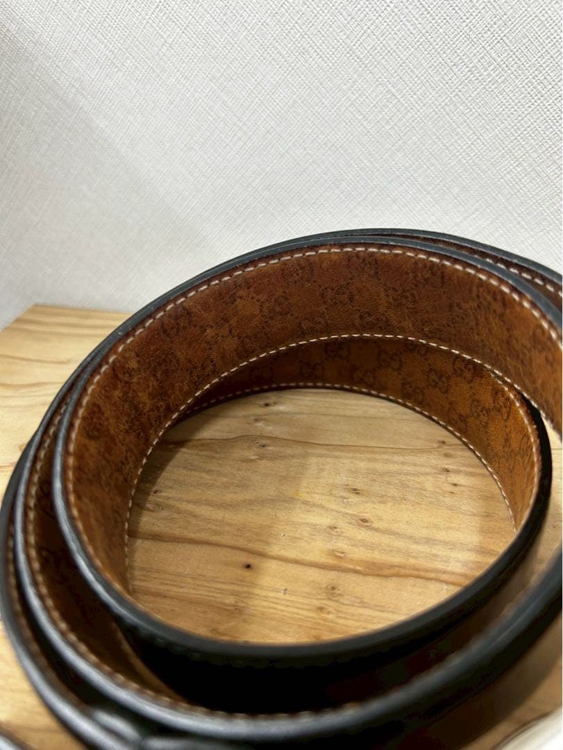 か*め様 gucci グッチ　ベルト　シンプル　正規店購入