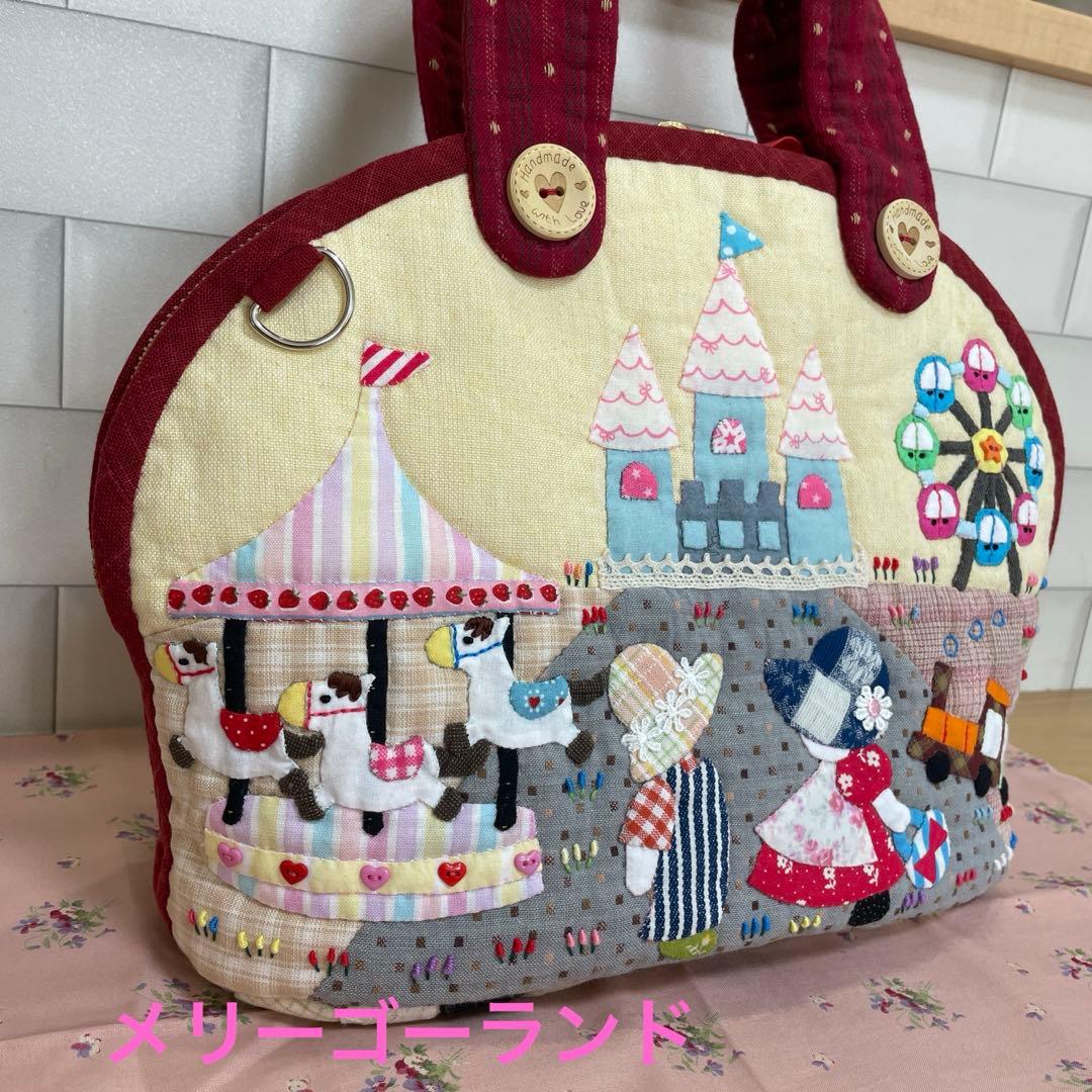 XXXXX様　スーちゃん貝殻トートバッグ　遊園地　パッチワーク　先染め