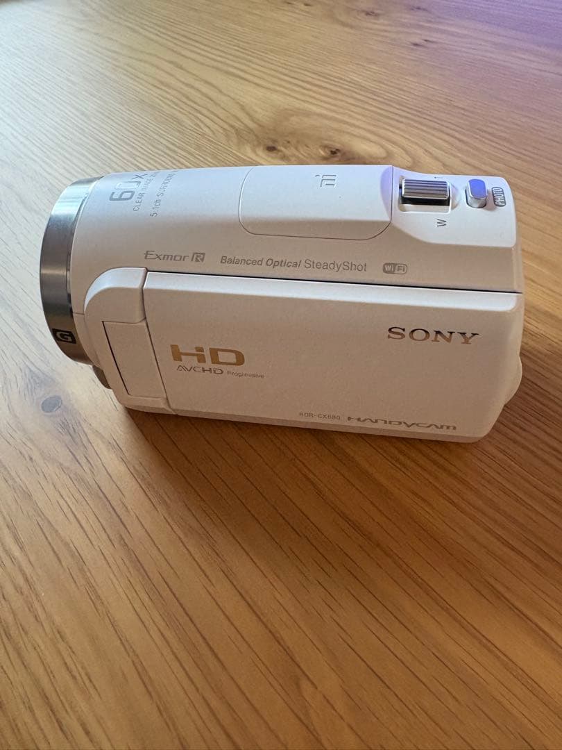 ソニー　ビデオカメラ　SONY HDR-CX680 ハンディカム HD ホワイト